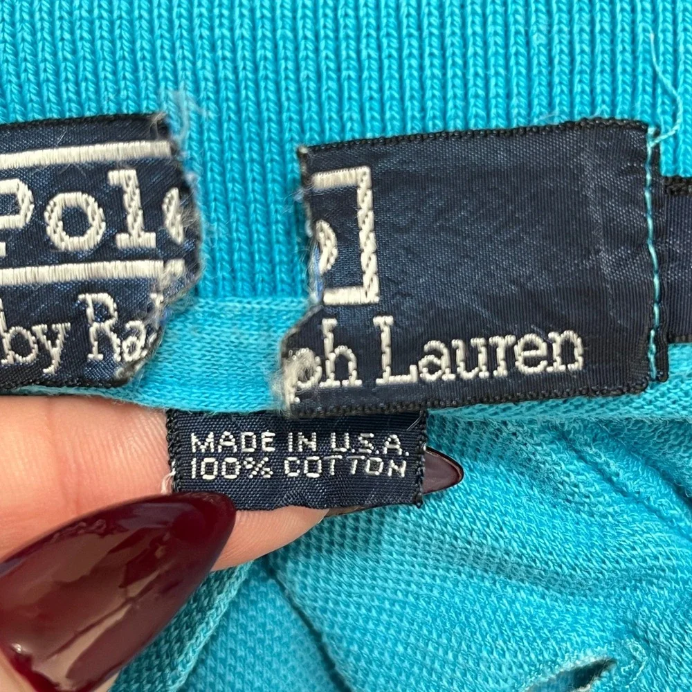 Vintag 90s Polo Ralph Lauren Polo Shirt Men L Preppy Coastal Old Money Aesthetic
